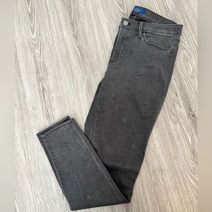 Talbots| Limited Edition Embellished Gray Skinny Jeans